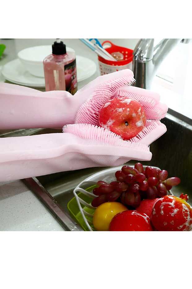 Sihirli Silikon Bulaşık Yıkama Eldiveni - 1