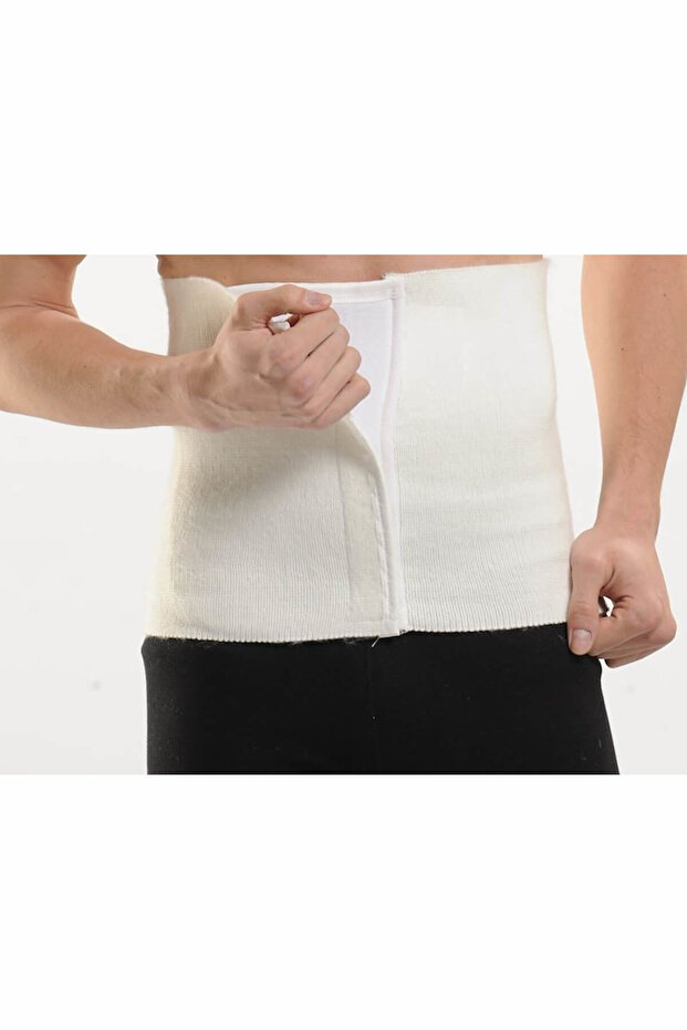 Women's Corset - Cream Wool, Velcro, Elf568Has606Kccm