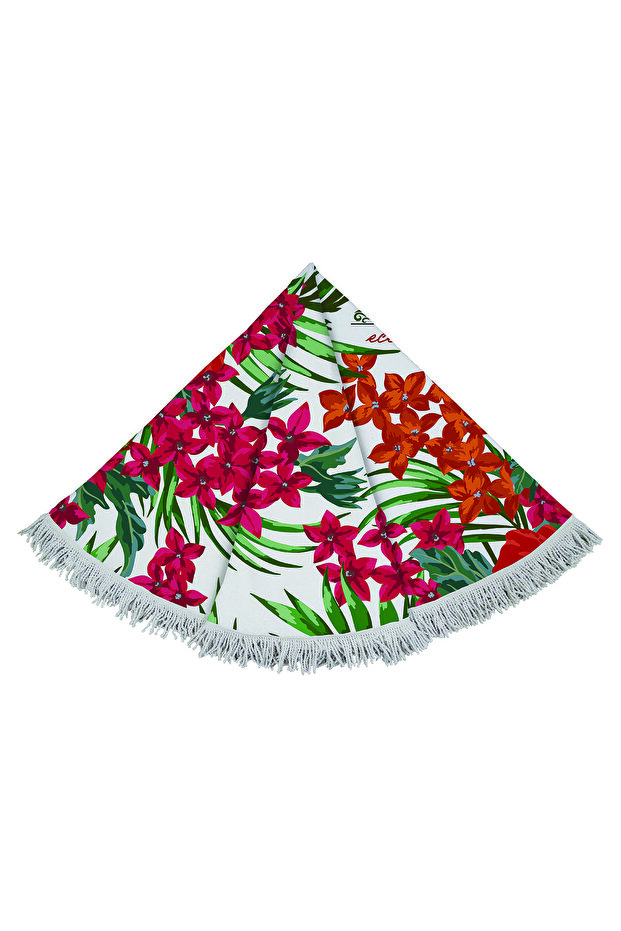 Στρογγυλή πετσέτα παραλίας - 2