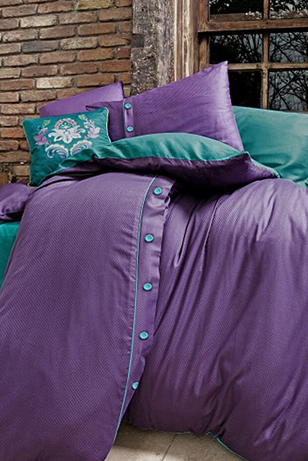 Double Duvet Cover Set Dawson Purple Hmmdwsnmr