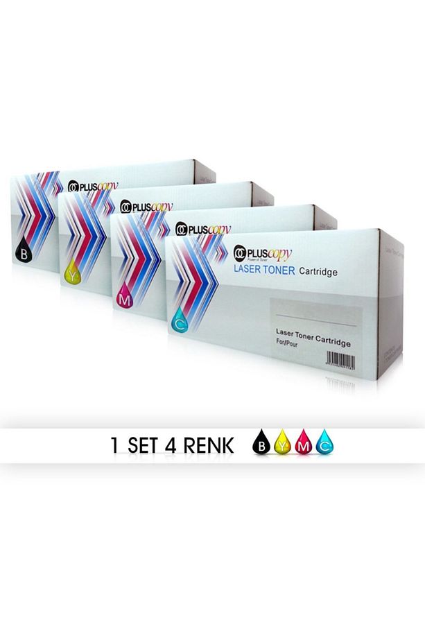4 ADET HP CC530A/531A /532A/533A UYUMLU MUADİL TONER (3500 Sayfa) - HP CM2320/ 2320n/ cp2020/ 2025/ - 1