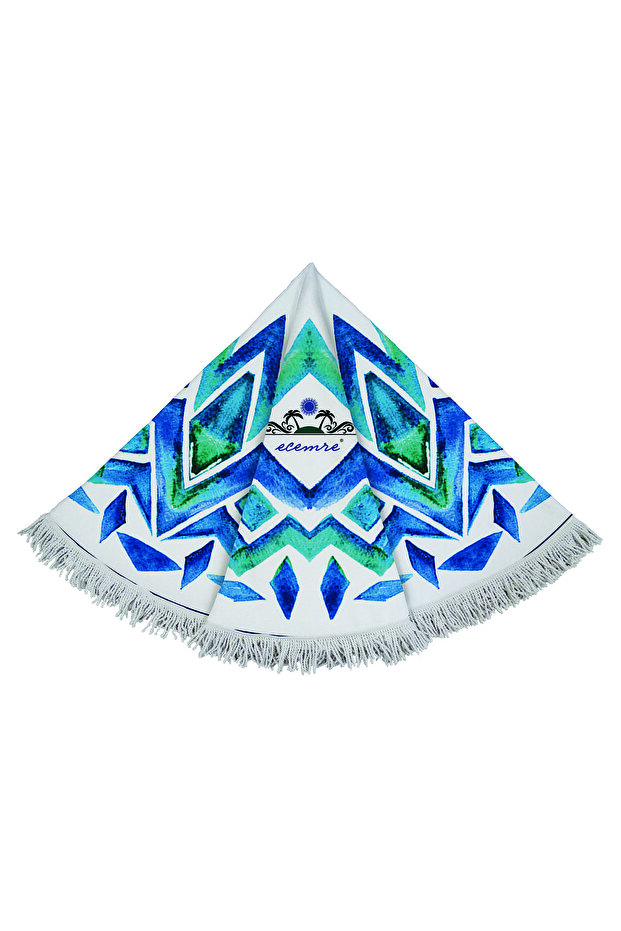 Στρογγυλή πετσέτα παραλίας - 2