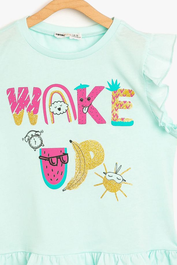 Kız Çocuk Nane Yeşili Pijama Üstü 8YKG21176AK - 3