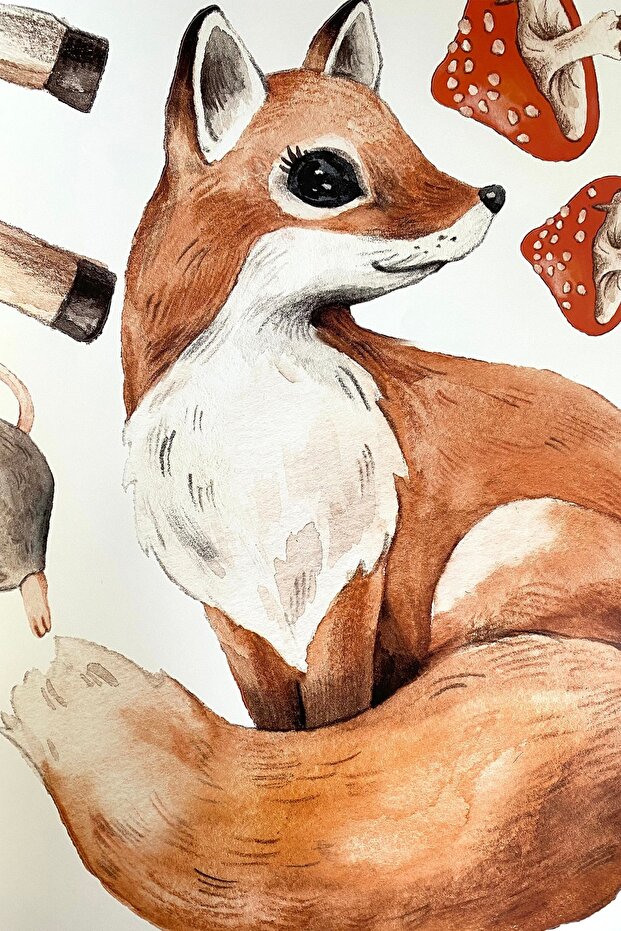 Sincap Ve Arkadaşları Ormanda Duvar Sticker Seti - 2