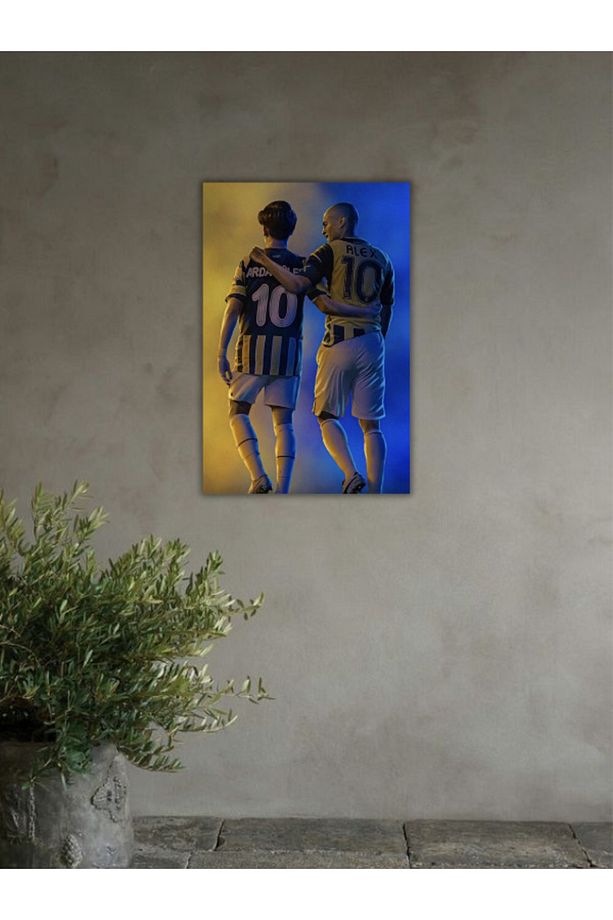 Arda Güler & Alex Tek Parça Ahşap Tablo - 1