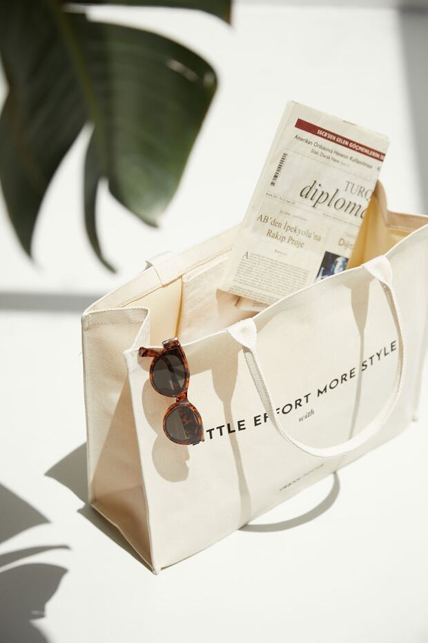 Baskılı Kanvas Çanta - 3