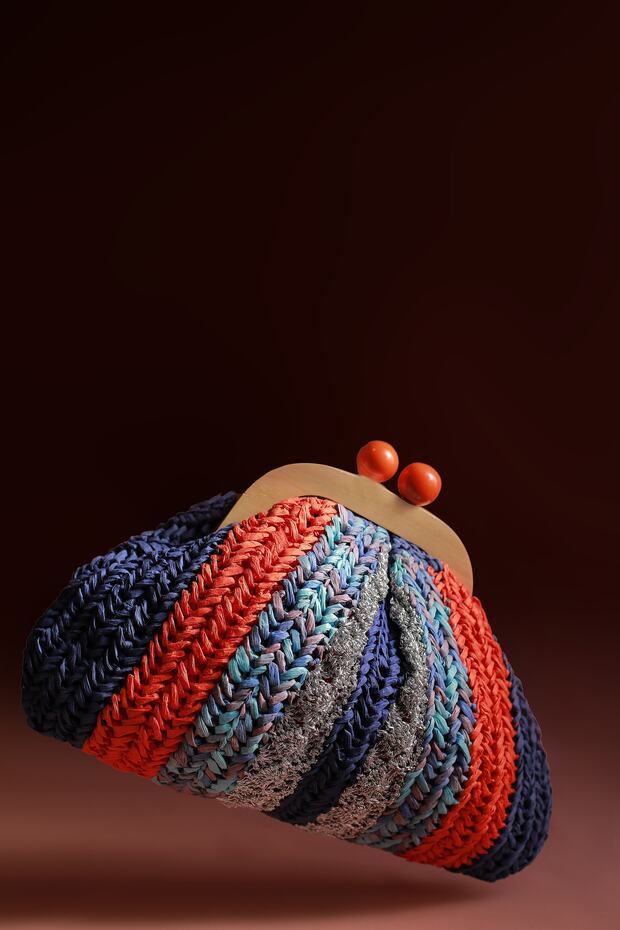 Tasarım Örme Cluch Çanta - 1