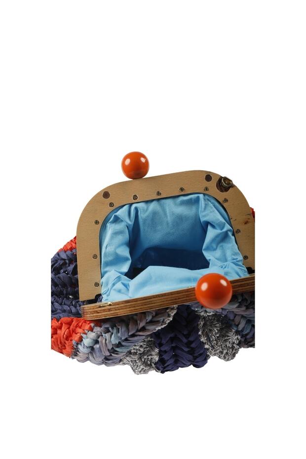 Tasarım Örme Cluch Çanta - 4