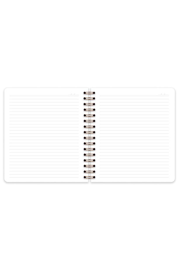 19x21 Cm Kare Lastikli Spiralli Sert Kapak Not Defteri Çizgili - 8
