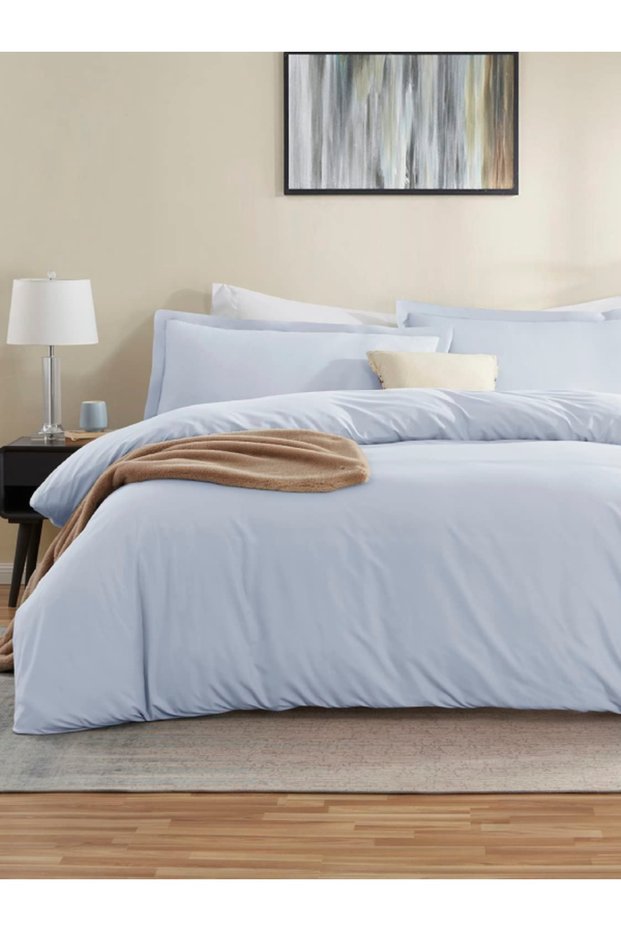57Tel Ranforce Bedding Set Double Size Cotton Colorful (160X200 Elastic Fitted Sheet Duvet Cover 2 Pillowcases)