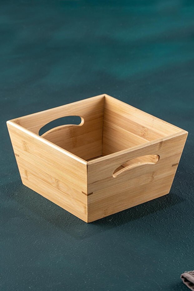 علبة خبز بامبو - 22 سم - 1