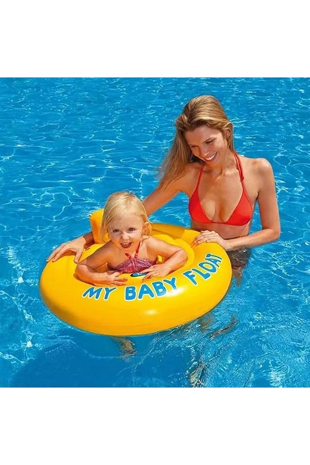 Intex Sarı Baby Float Bebek Simidi 70cm 56585 - 1