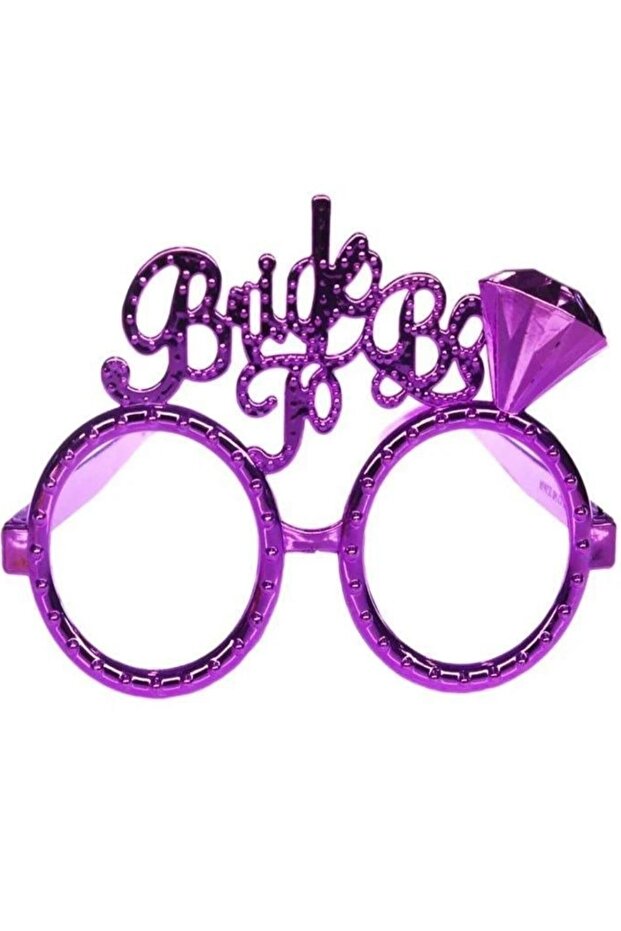 Bride To Be Solitaire Purple Color Glasses