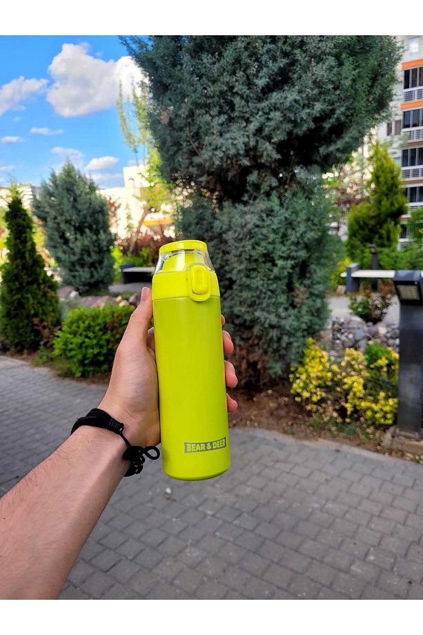 B&d Çelik Termos Matara Şeffaf Kapak 450ml - 1