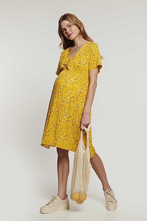 Daisy Elbise - Sarı - 3