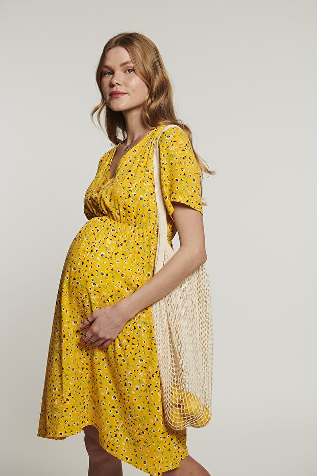 Daisy Elbise - Sarı - 6