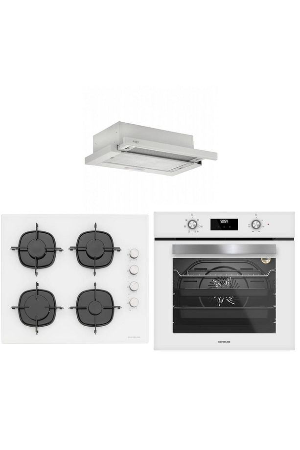 Beyaz Ankastre Set (1350 Esty Aspiratör - Cs5335w01 Ocak - Bo6502w02 Fırın) - 1