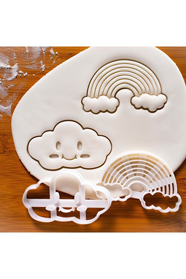 Cloud - Rainbow Cookie Mold and Sugar Plasticine Mold Set of Two - 5
