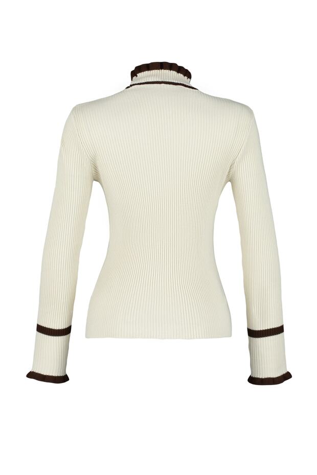 Strickpullover mit Blockfarben in Stein TWOAW22KZ1250 - 7