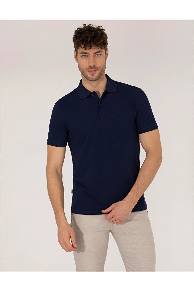Μπλουζάκι Slim Fit Polo Neck Basic - 1