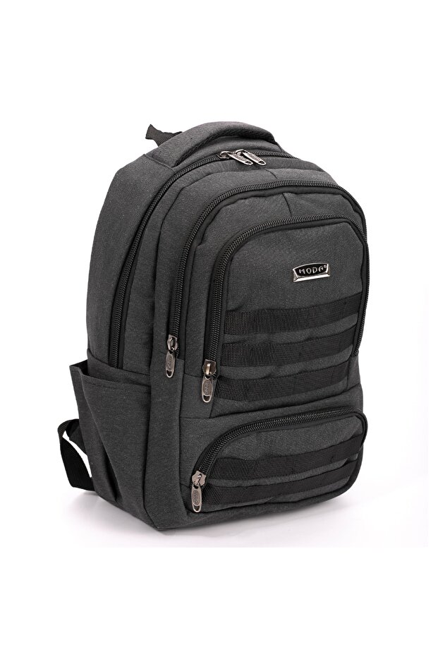 مودا 9010 حقيبة ظهر قماشية سوداء كبيرة الحجم - 1