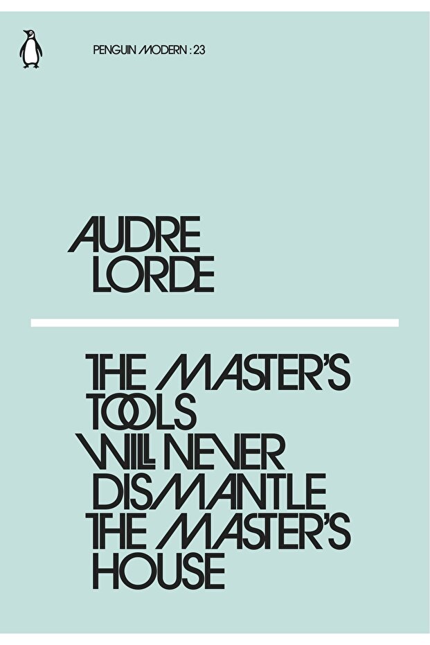 The Master's Tools Will Never Dismantle The Master's House Audre Lorde