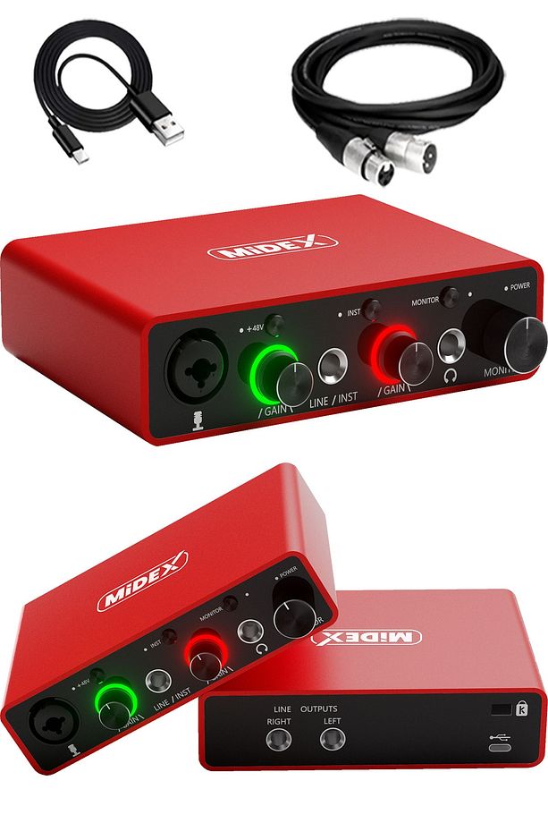 Central-rd Pack-2 Stüdyo Kayıt Ekipmanları Glx-700rd Ses Kartı Cxn-30 stüdyo Mikrofon - 4