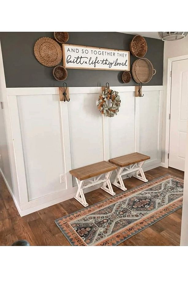 Iskandinav Duvar Çitası 1 Paket 5 Adet 100x8 Cm Dekoratif Mdf Duvar Çitası - 1