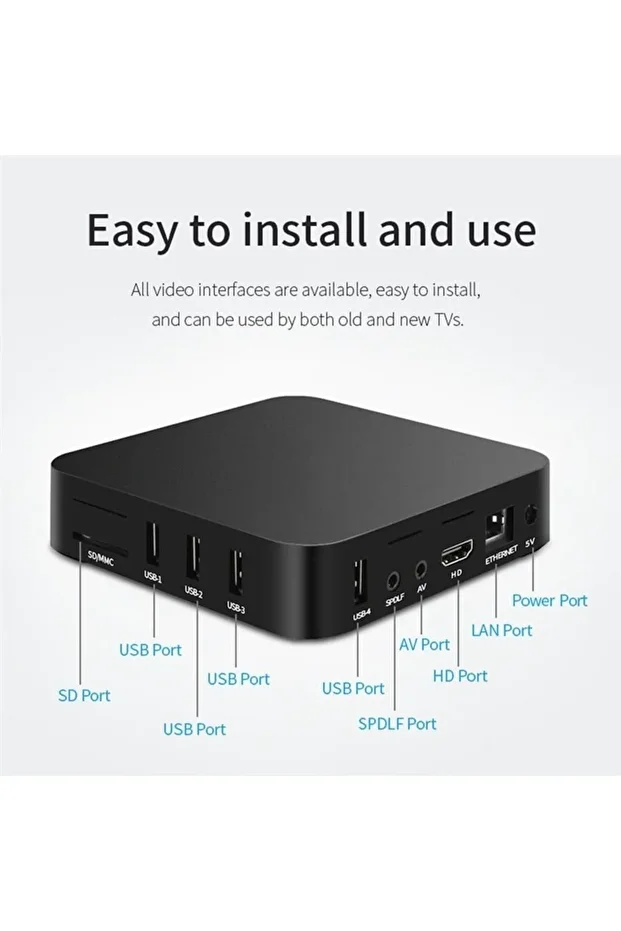 صندوق تلفزيون Mxq Pro Android - جودة 4f56 لتحميل 1 جيجابايت رام و8 جيجابايت رام Inat TV - 4
