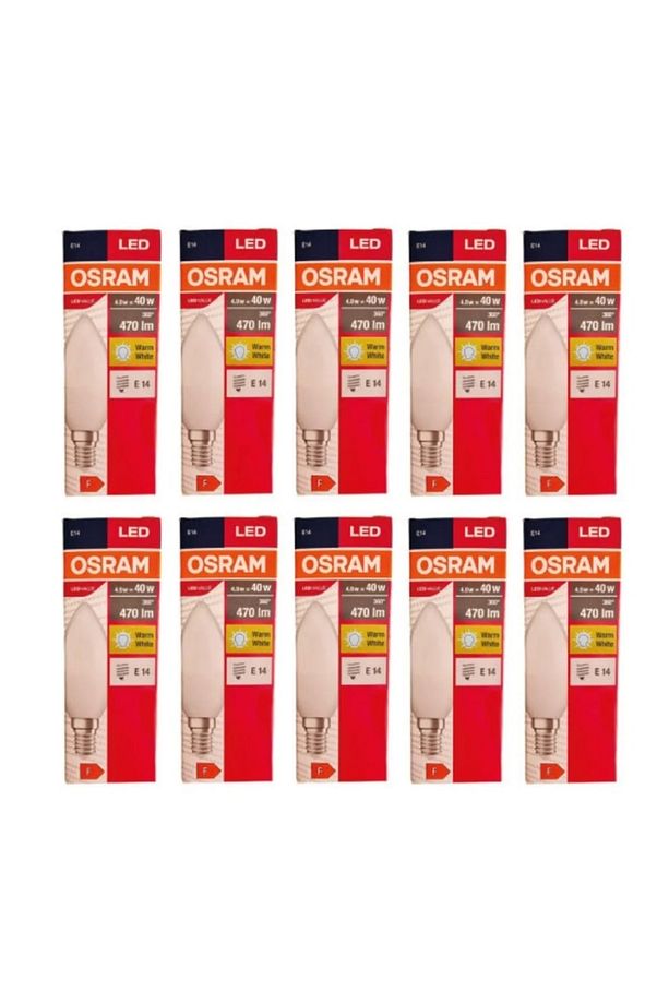Led Value 4.9w Mum Sarı Işık E-14 Ampul 470 Lm ( 10 Adet) - 2