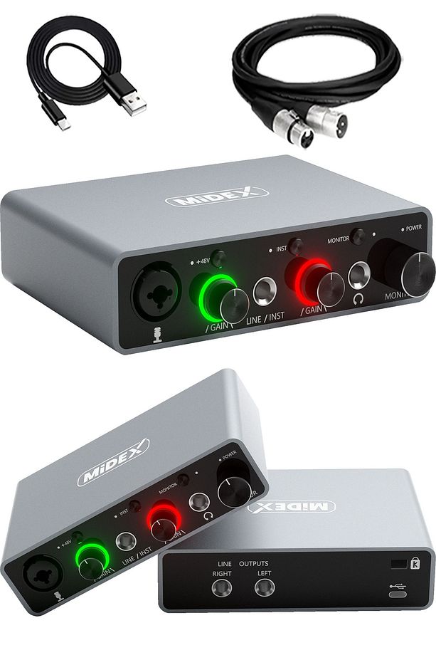 Central-gr Pack-2 Stüdyo Kayıt Ekipmanları Glx-700gr Ses Kartı Cxn-30 stüdyo Mikrofon - 4