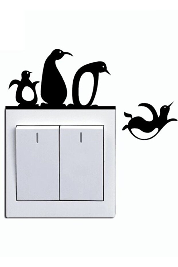 Penguenler Priz Sticker - 1