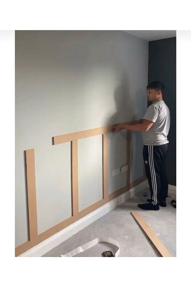 Iskandinav Duvar Çitası 1 Paket 5 Adet 100x8 Cm Dekoratif Mdf Duvar Çitası - 4