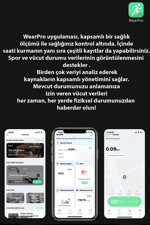 Smart Watch Dt Ultramate Elite Akıllı Saat Android Ios Uyumlu Çift Kordon Siri Nfc Gps - 8