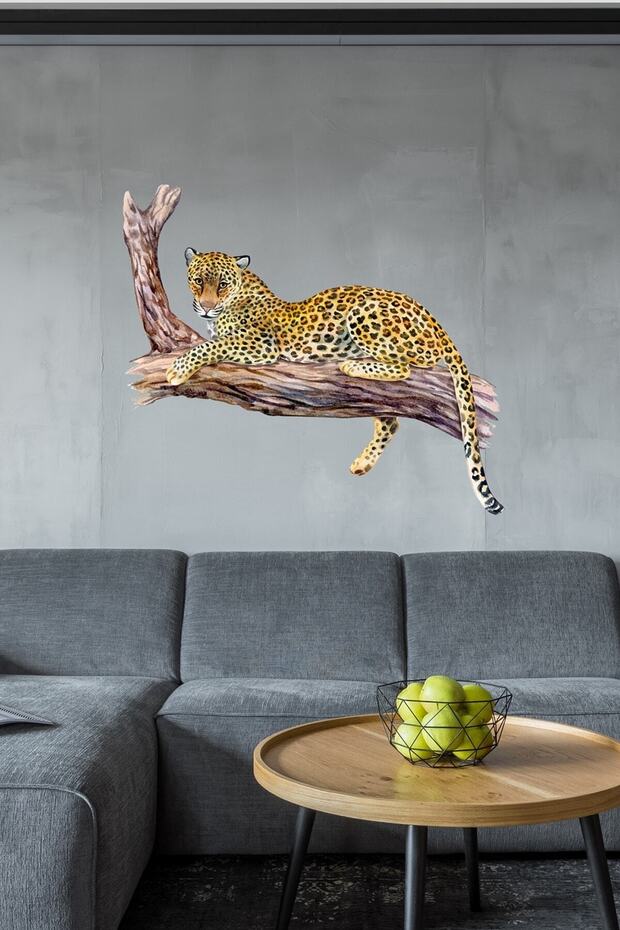 Vahşi Kaplan Duvar Sticker - 1