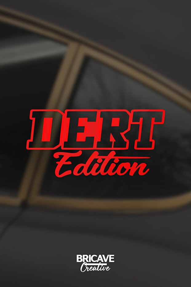 ملصق ملصق على الزجاج الأمامي للسيارة والدراجة النارية مقاس 18x9 سم من Dert Edition Jdm