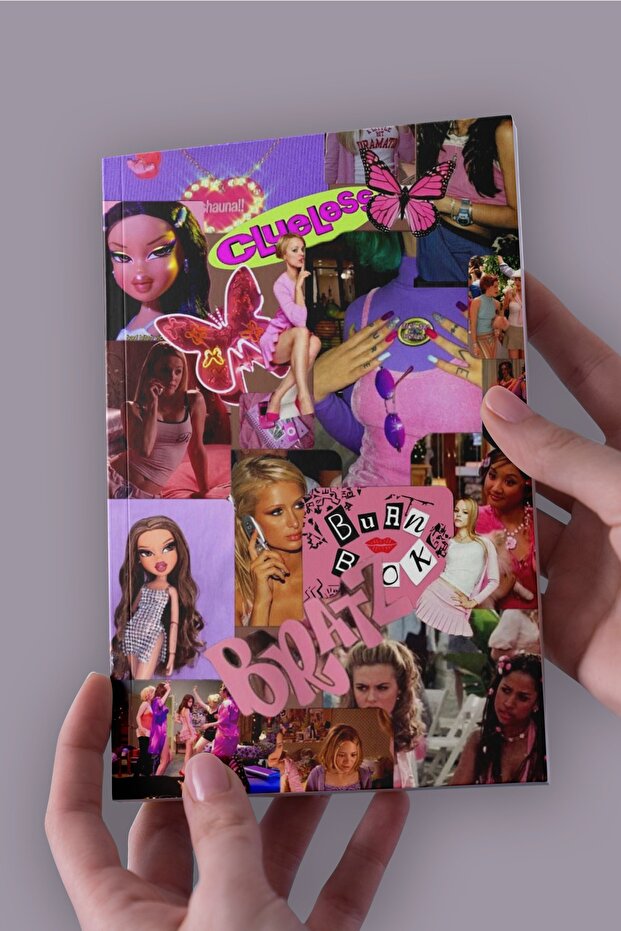 2000s Bratz Collage A5 دفتر غير مبطن (50 ورقة)
