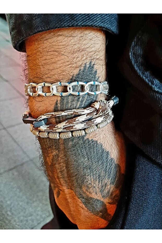 Bronz Sailing Knot Triangle Bileklik - 4