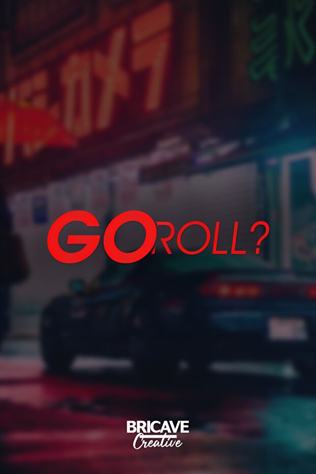 Go Roll? Jdm Lettering Car-motorcycle Windshield Label Sticker 18x5cm
