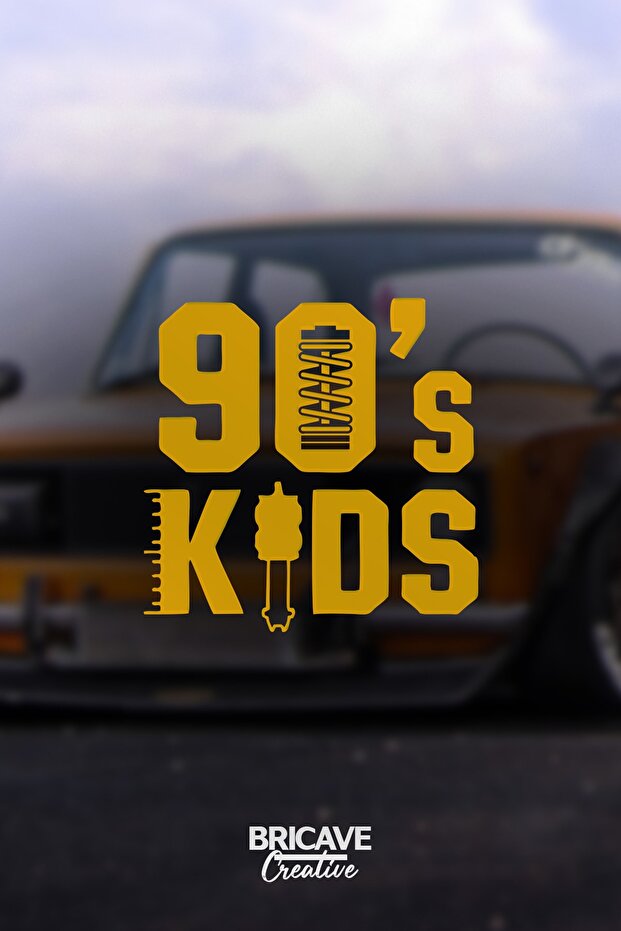 90's Kids Jdm Car-motorcycle Windshield Label Sticker 18x18cm