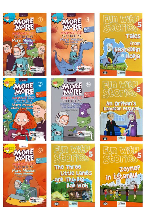 More & More 5 Animated Stories + Ingilizce Hikaye Seti Fun With Stories 5 - 1