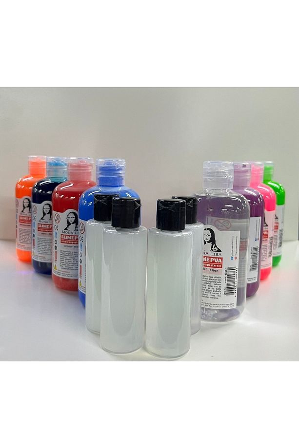 Mona Lisa Slime (slaym) Rengarenk Seti 8yapıştırıcı(250ml) + 4boraks(70ml) - 1