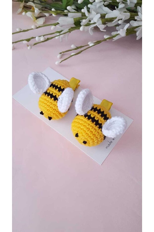 مجموعة مشبك مشبك Amigurimi Bee