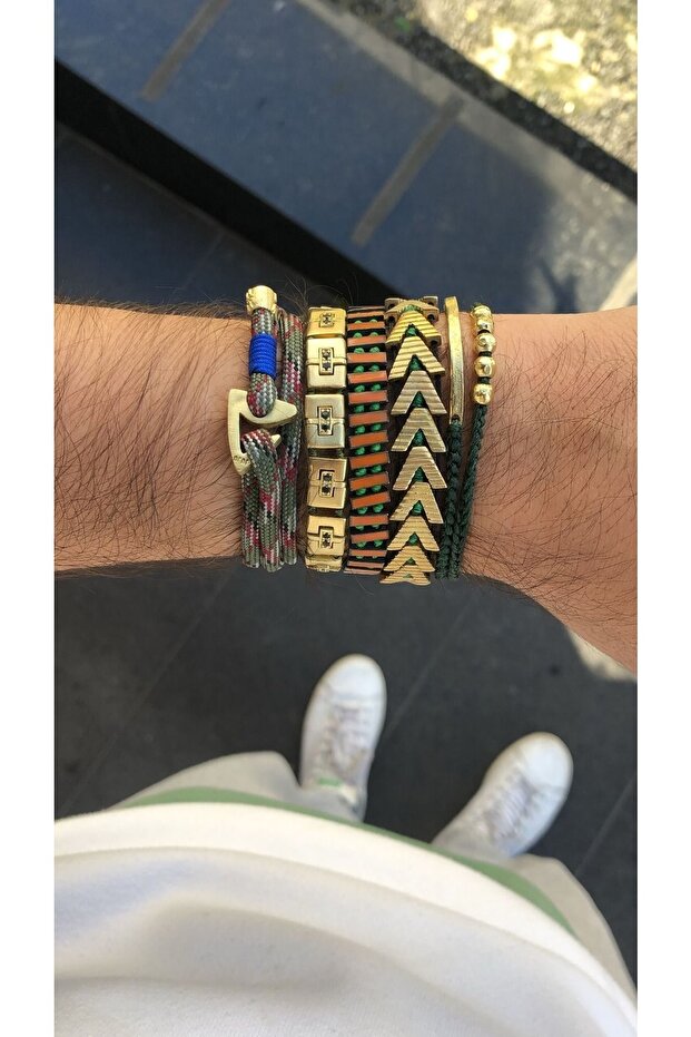 Bronz Sailing Knot Triangle Bileklik - 3