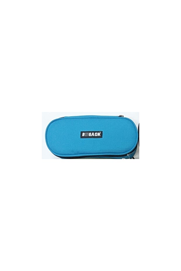 Top Opening Model Pencil Case Fabric Blue - 1