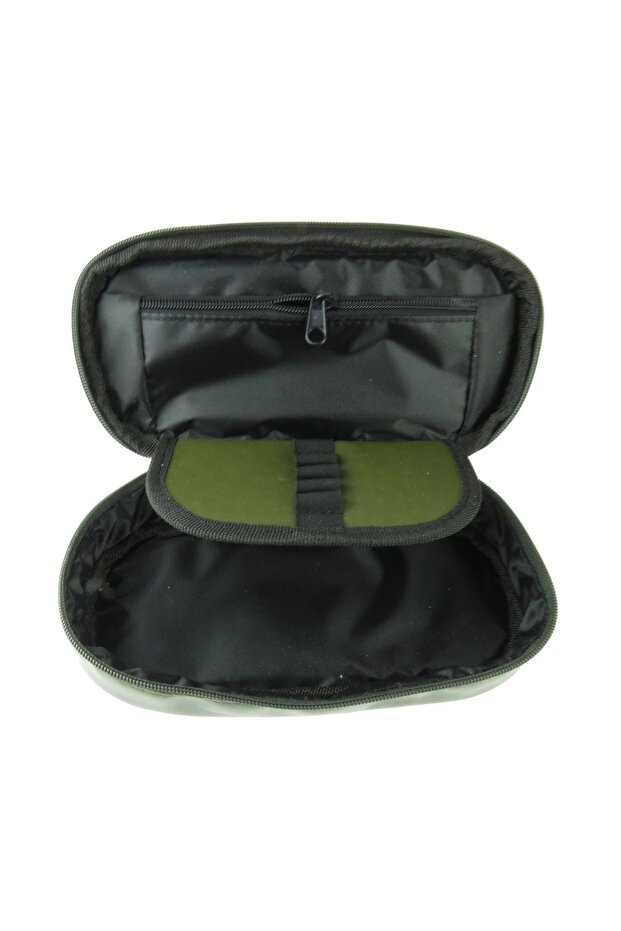 Top Opening Model Pencil Case Fabric Blue - 2