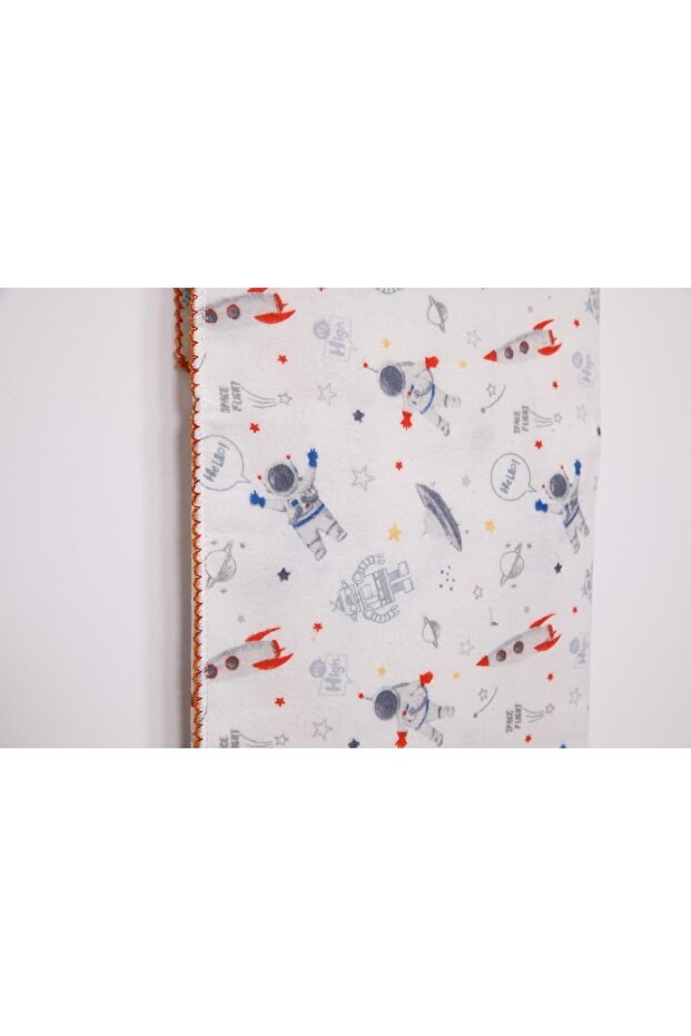 Multi-Purpose Baby Kids Flannel Diaper Cover Blanket 80*90 Astronaut