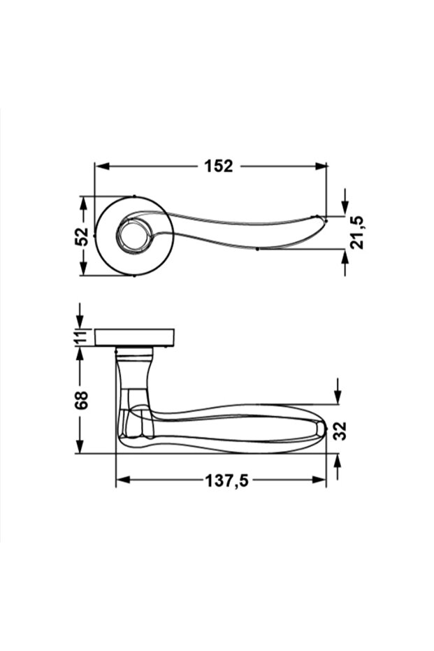 Troy Kapı Kolu Wc Tipi Antik Bronz Renkli - 2