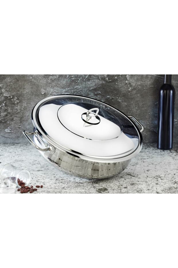 Arian 26x7 Cm Basık Çelik Tencere - 1