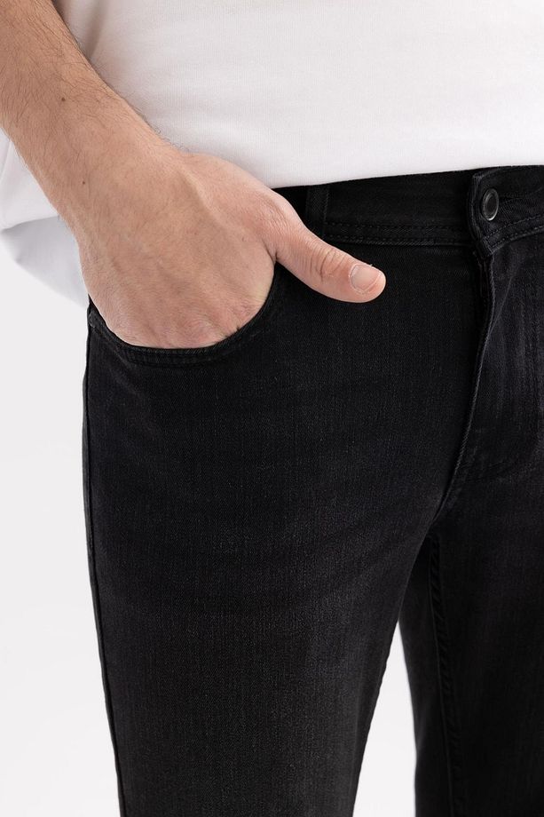 Pedro Slim Fit Dar Kalıp Normal Bel Dar Paça Jean Pantolon - 5